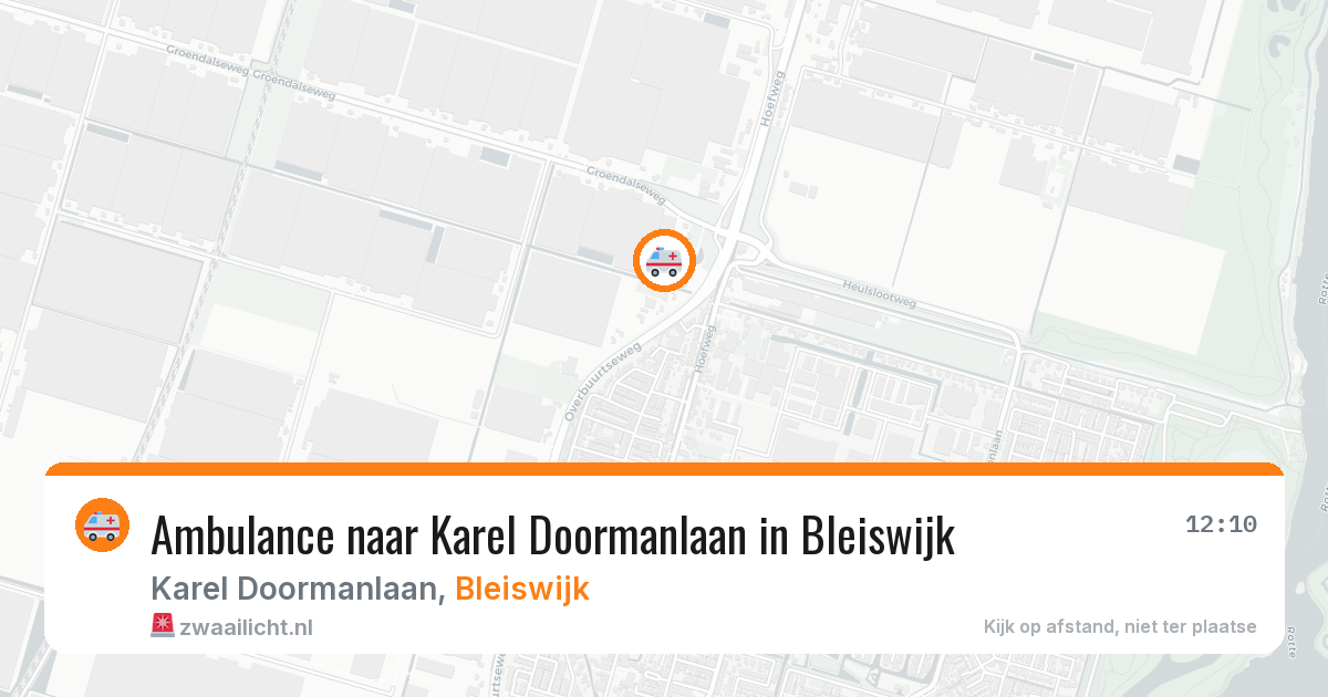 Ambulance naar Karel Doormanlaan in Bleiswijk — 10 apr 2026
