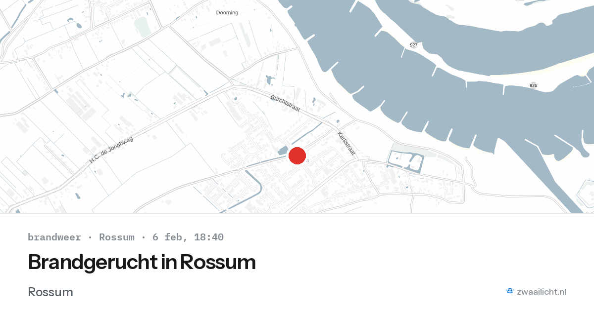 Brandgerucht in Rossum — 6 feb 2026