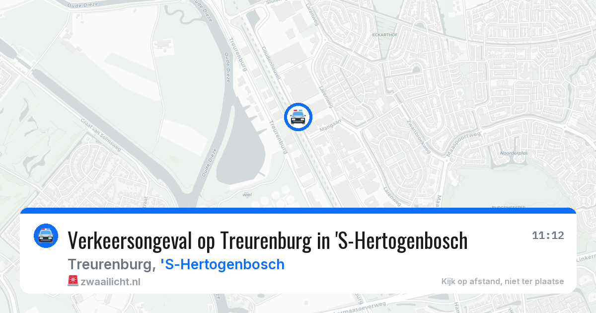 Verkeersongeval op Treurenburg in 'S-Hertogenbosch — 20 mei 2026