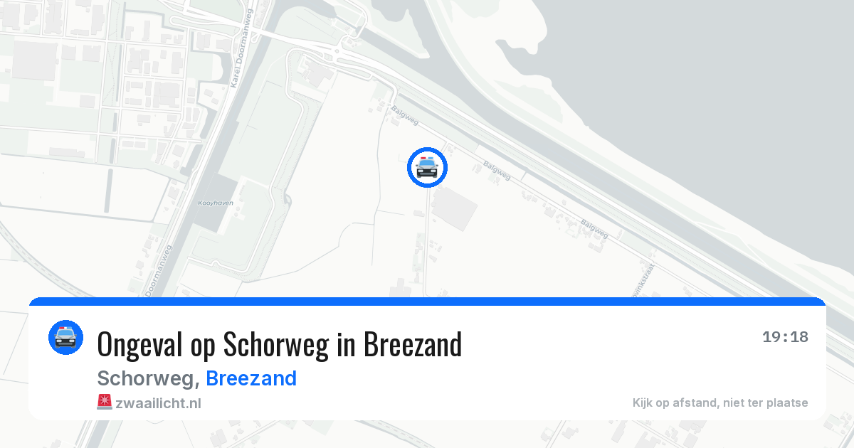 Ongeval op Schorweg in Breezand — 5 aug 2026