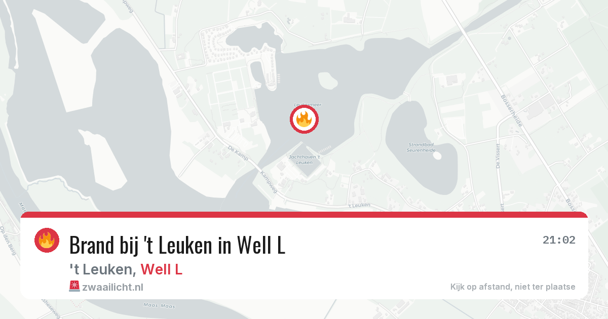 Brand bij 't Leuken in Well L — 20 mrt 2026