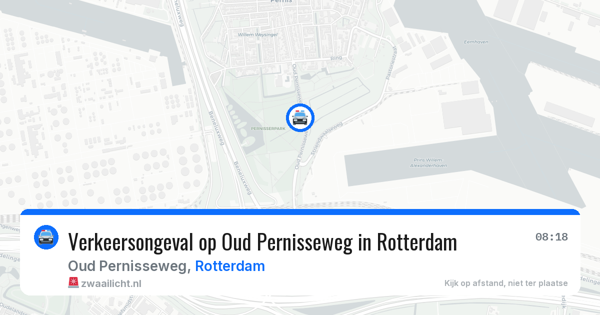 Verkeersongeval op Oud Pernisseweg in Rotterdam — 23 jun 2026