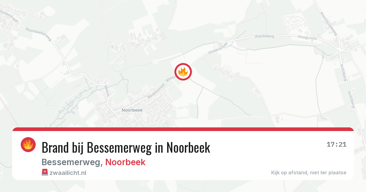 Brand bij Bessemerweg in Noorbeek — 1 aug 2026