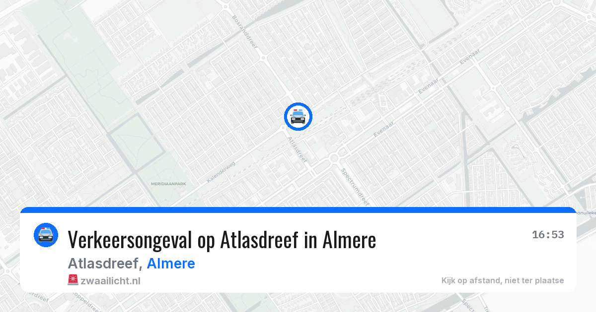 Verkeersongeval op Atlasdreef in Almere — 2 mei 2026