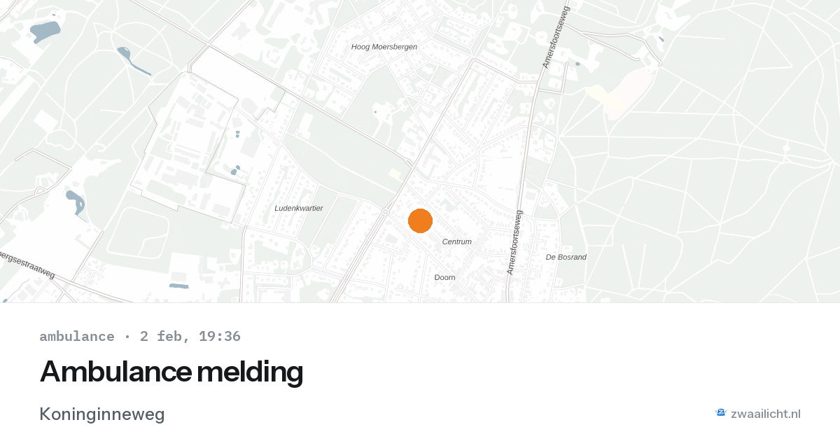 Ambulance melding — 2 feb 2026
