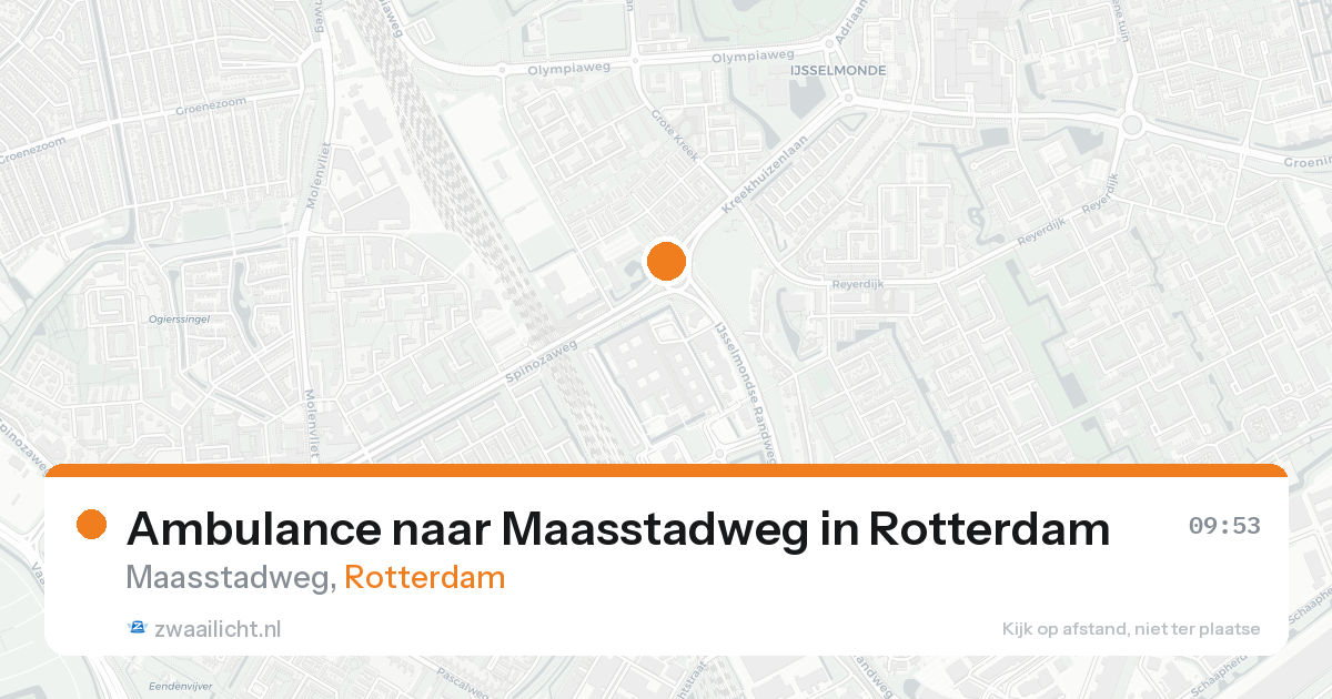Ambulance naar Maasstadweg in Rotterdam — 25 aug 2026