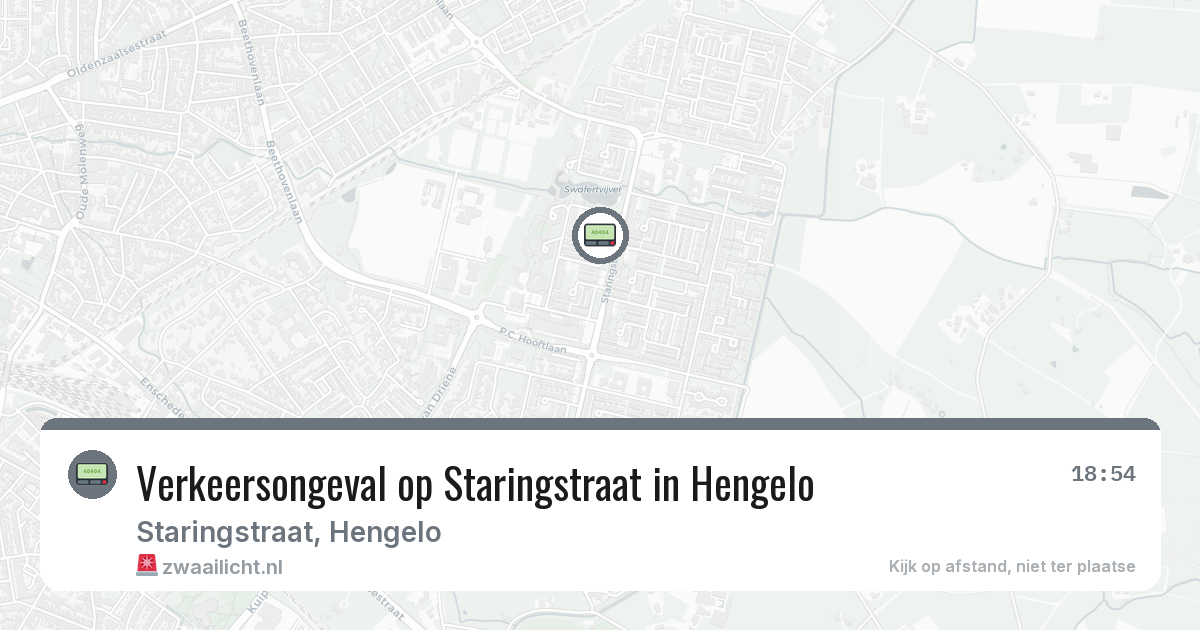 Verkeersongeval op Staringstraat in Hengelo — 11 mrt 2026