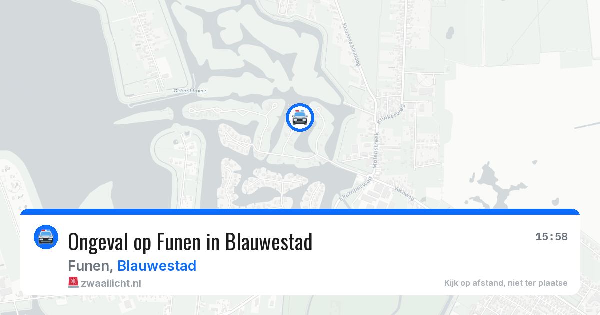 Ongeval op Funen in Blauwestad — 30 jul 2026