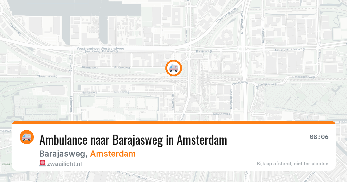 Ambulance naar Barajasweg in Amsterdam — 15 mei 2026