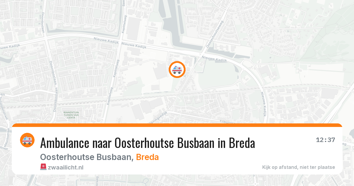 Ambulance naar Oosterhoutse Busbaan in Breda — 8 mei 2026