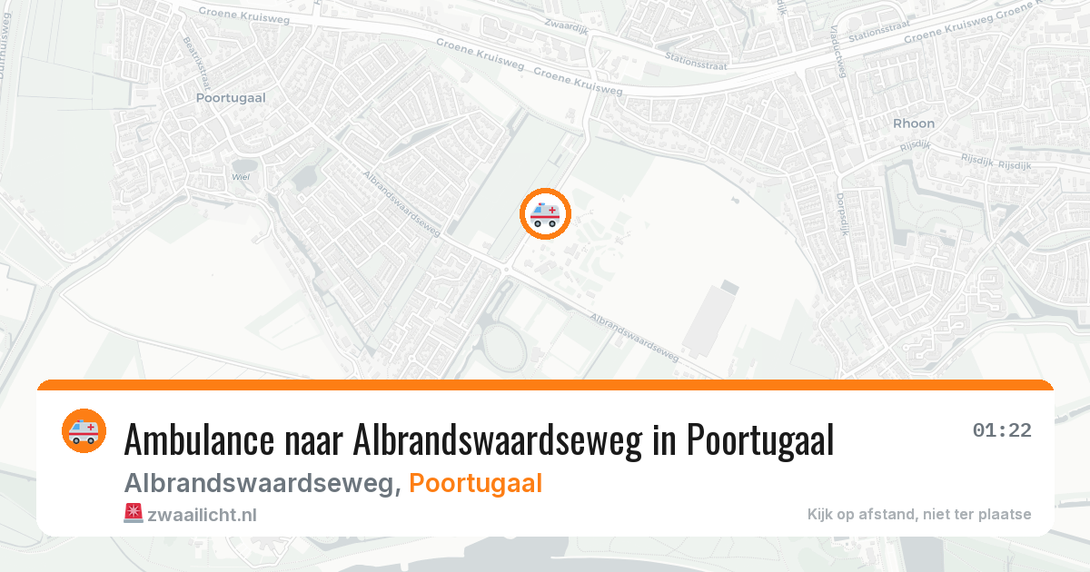 Ambulance naar Albrandswaardseweg in Poortugaal — 10 aug 2026
