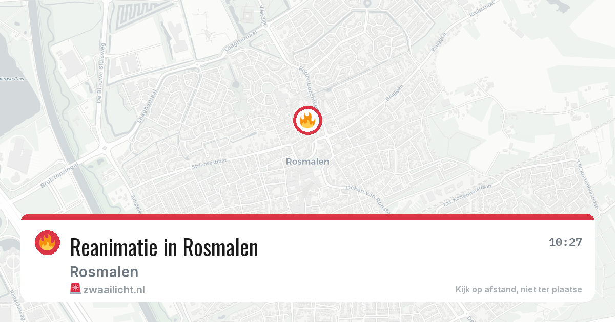 Reanimatie in Rosmalen — 28 jun 2026