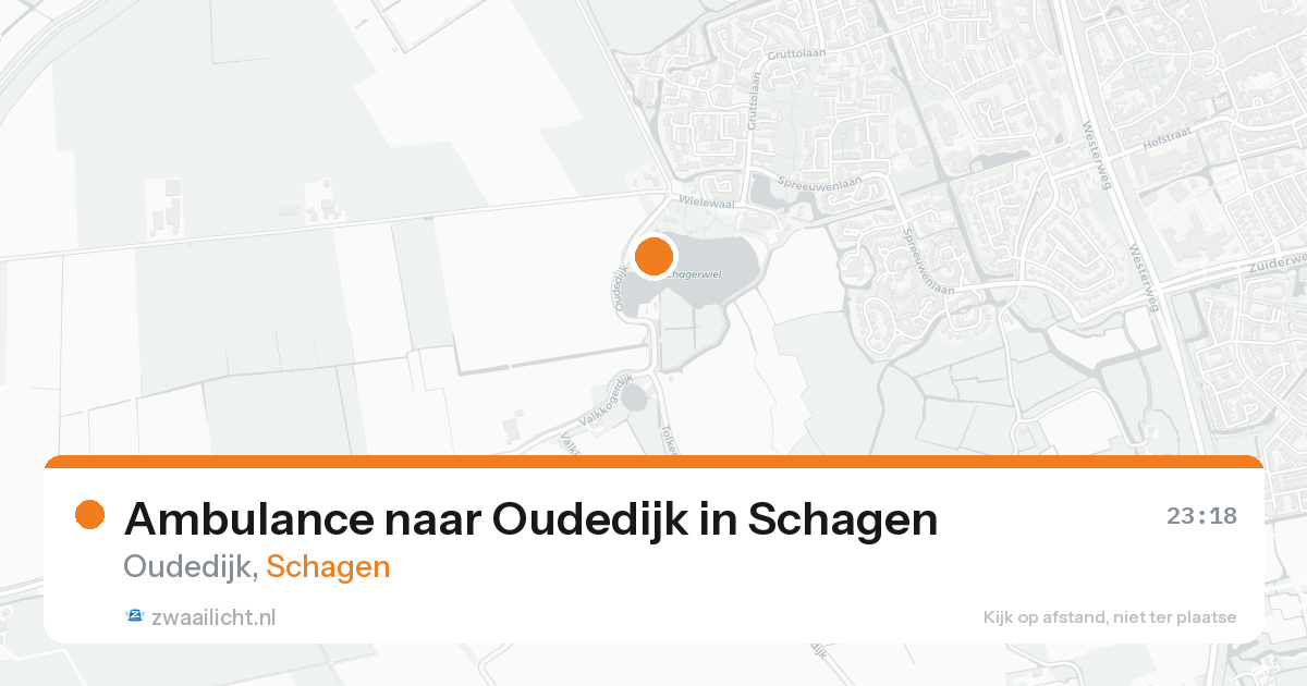 Ambulance naar Oudedijk in Schagen — 23 mei 2026