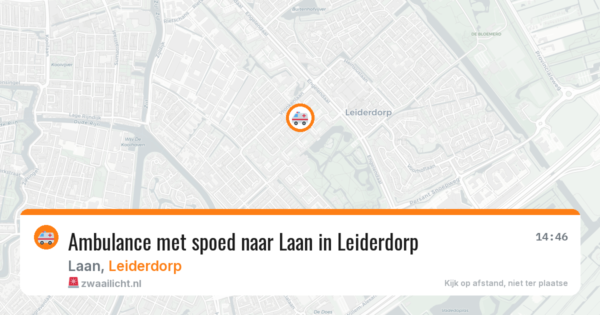 Ambulance met spoed naar Laan in Leiderdorp — 4 jul 2026