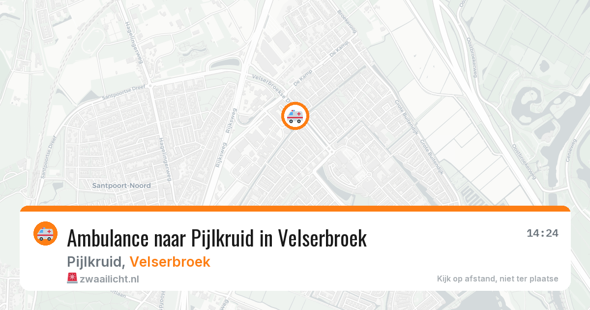 Ambulance naar Pijlkruid in Velserbroek — 12 apr 2026