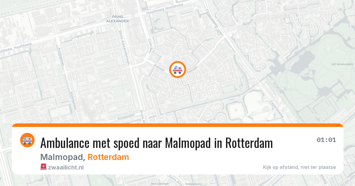 Ambulance met spoed naar Malmopad in Rotterdam — 13 mrt 2026
