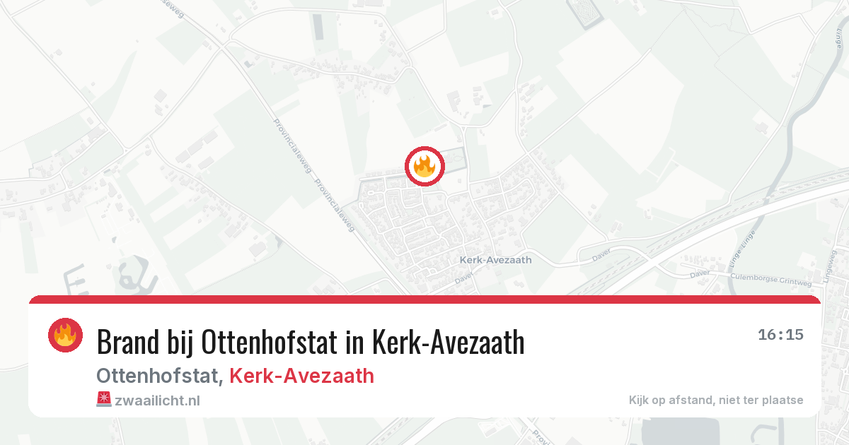Brand bij Ottenhofstat in Kerk-Avezaath — 20 mei 2026