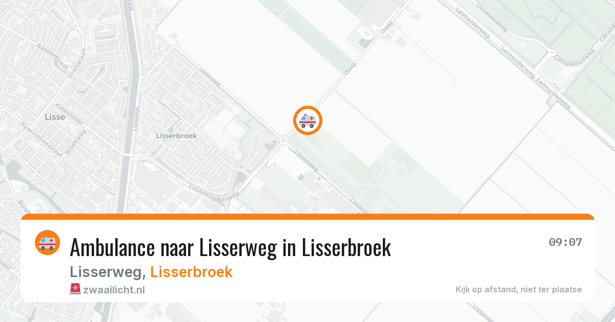 Ambulance naar Lisserweg in Lisserbroek — 7 jun 2026