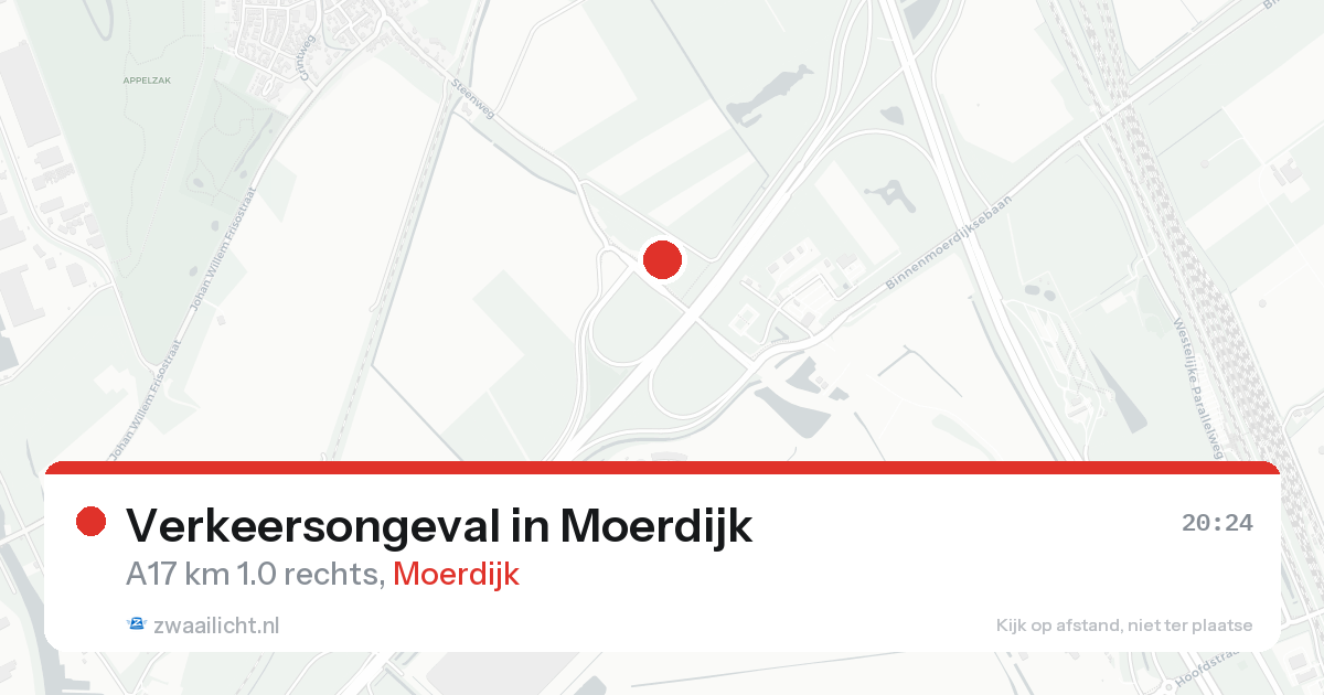 Verkeersongeval in Moerdijk — 17 aug 2026