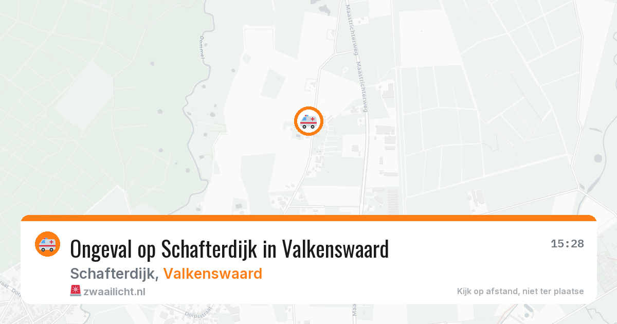 Ongeval op Schafterdijk in Valkenswaard — 13 aug 2026