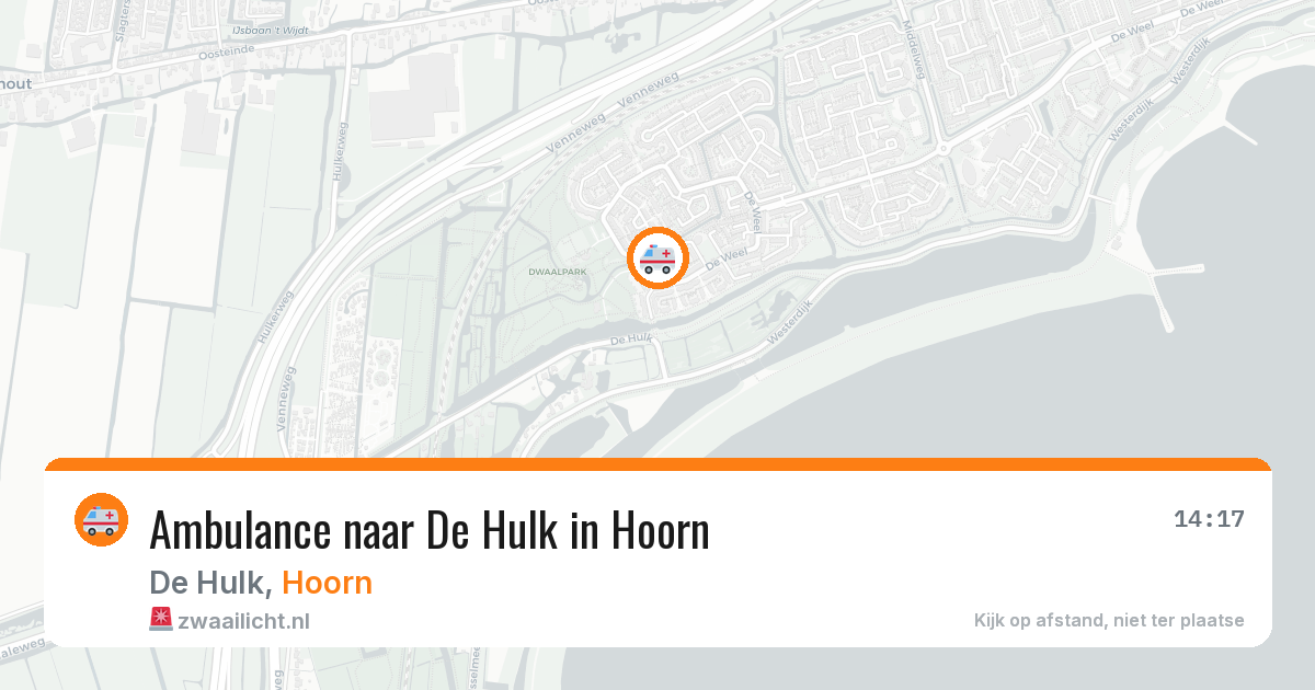 Ambulance naar De Hulk in Hoorn — 3 mrt 2026