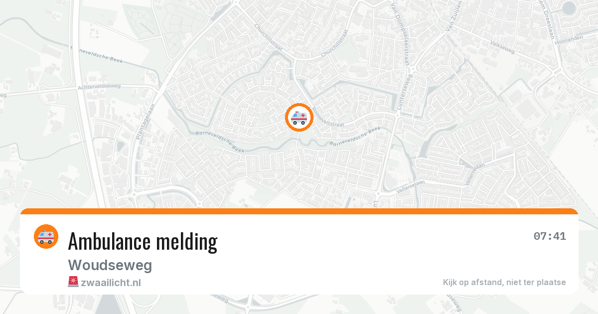 Ambulance melding — 25 mei 2026