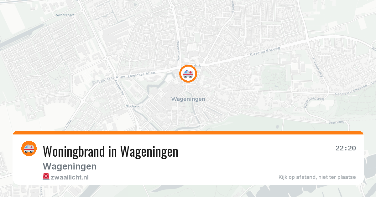 Woningbrand in Wageningen — 24 mei 2026