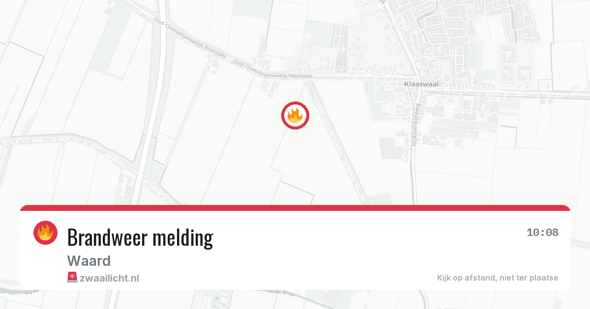 Brandweer melding — 4 jun 2026