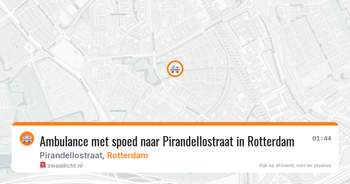 Ambulance met spoed naar Pirandellostraat in Rotterdam — 29 jan 2026
