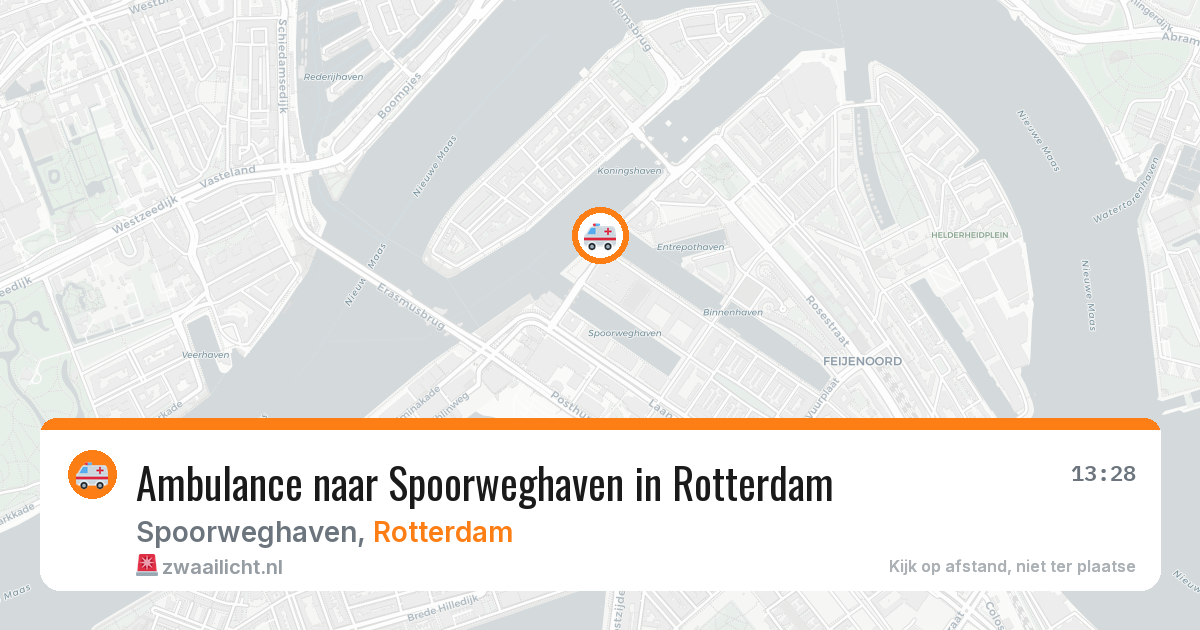 Ambulance naar Spoorweghaven in Rotterdam — 6 mei 2026