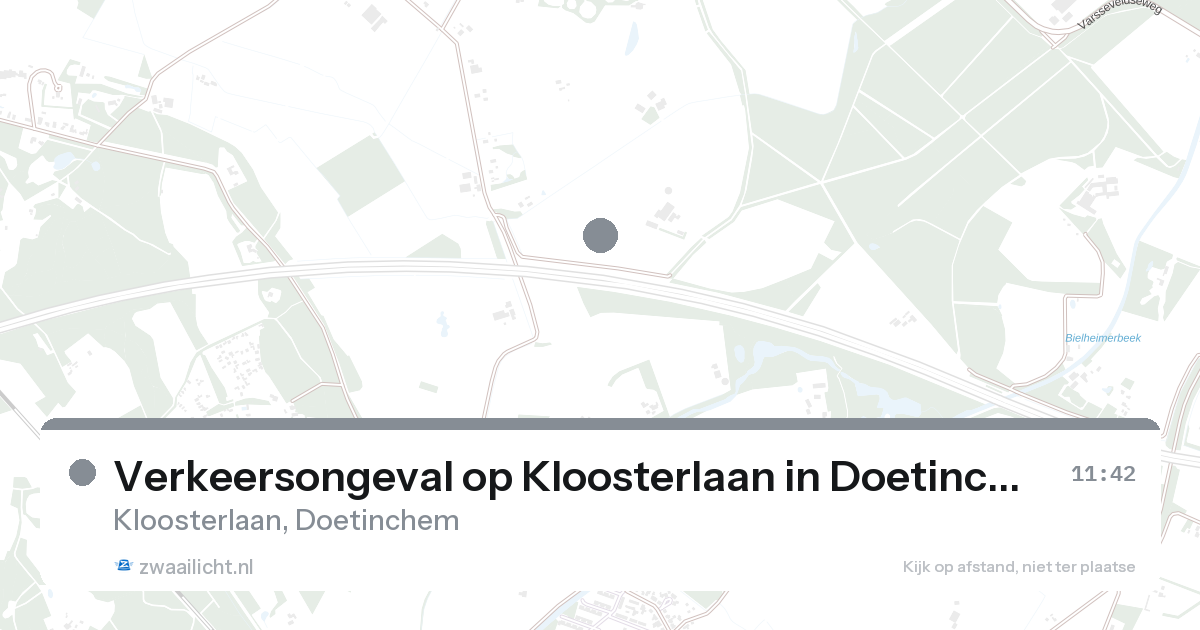 Verkeersongeval op Kloosterlaan in Doetinchem — 28 aug 2026