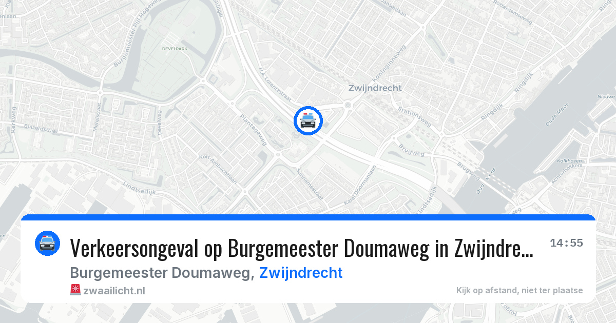 Verkeersongeval op Burgemeester Doumaweg in Zwijndrecht — 26 mei 2026