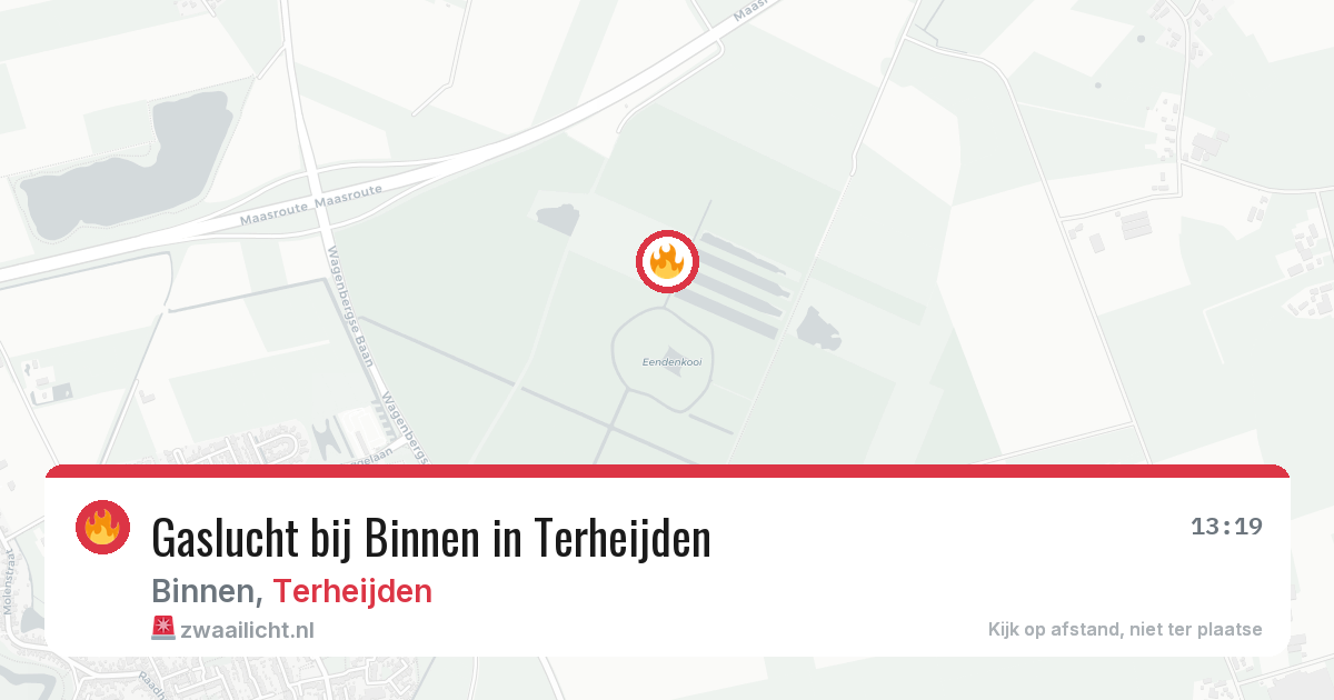Gaslucht bij Binnen in Terheijden — 23 apr 2026