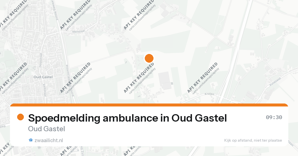 Spoedmelding ambulance in Oud Gastel — 26 aug 2026