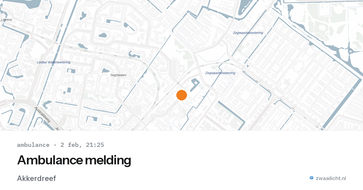 Ambulance melding — 2 feb 2026