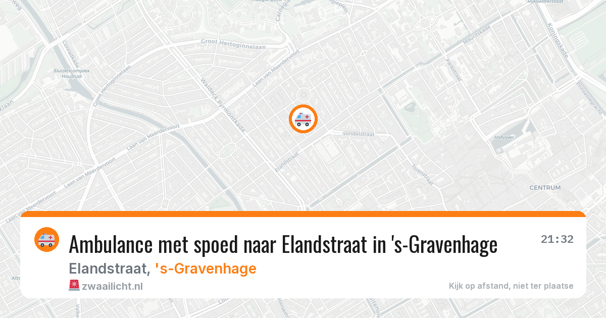 Ambulance met spoed naar Elandstraat in 's-Gravenhage — 10 jul 2026