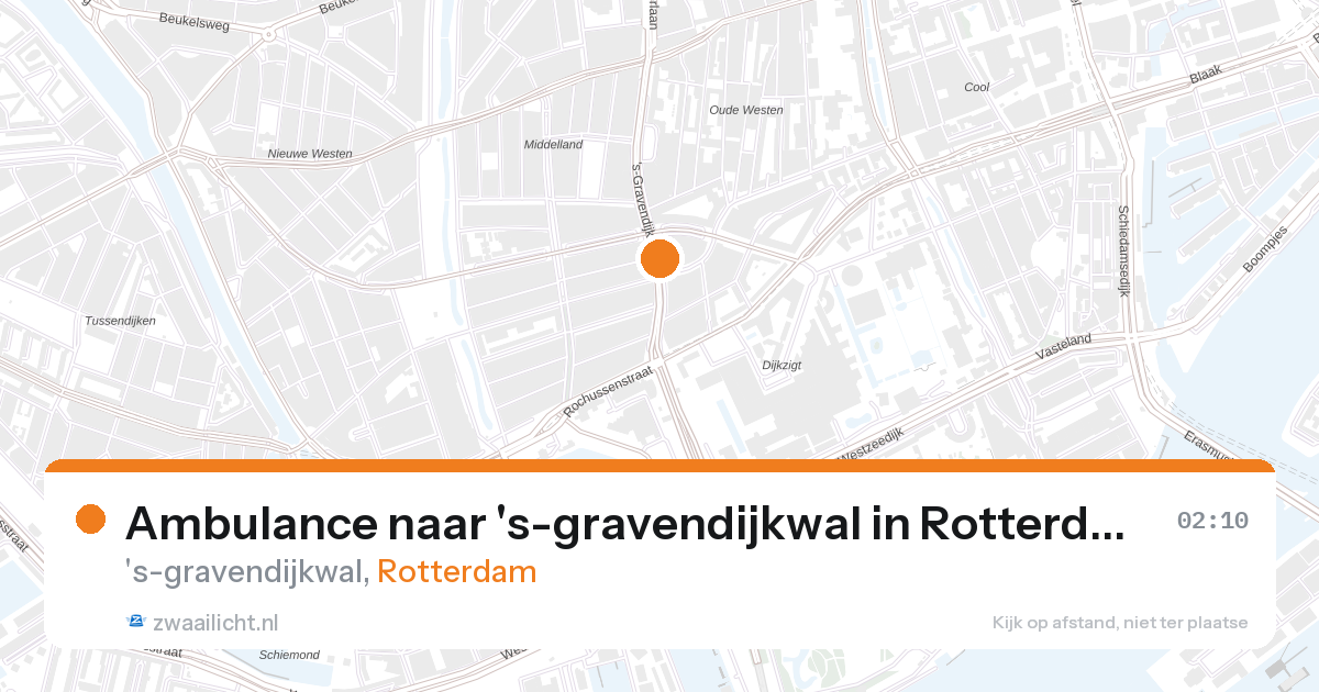 Ambulance naar 's-gravendijkwal in Rotterdam — 7 feb 2026