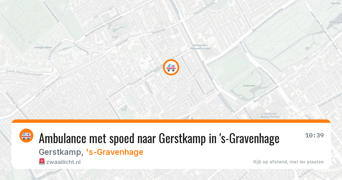 Ambulance met spoed naar Gerstkamp in 's-Gravenhage — 9 feb 2026