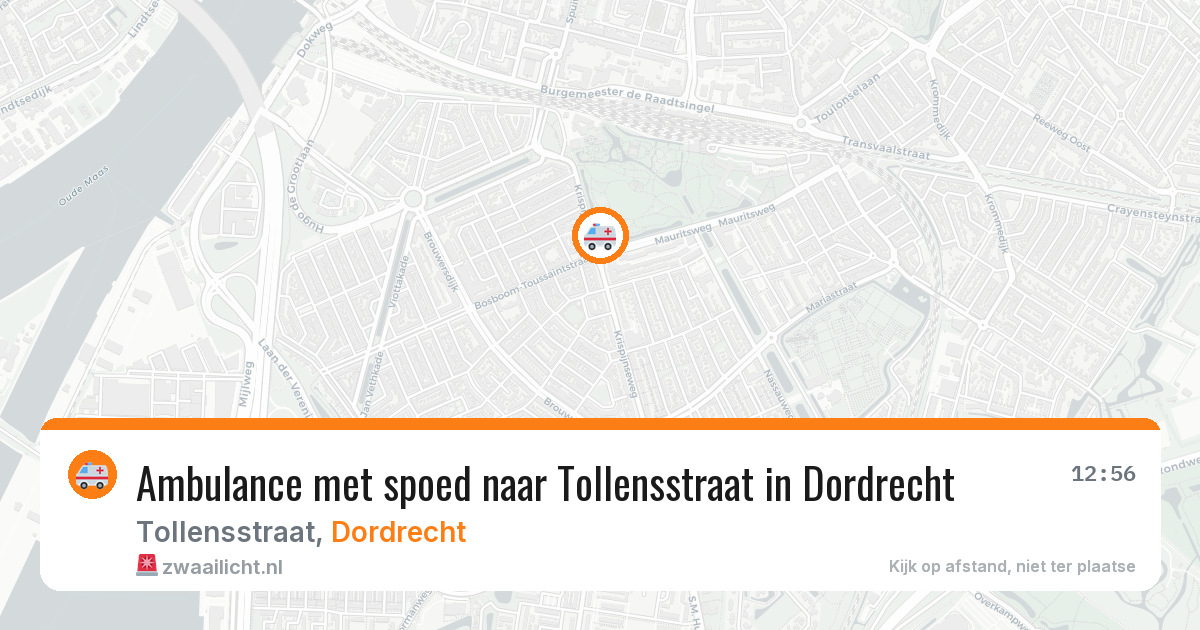 Ambulance met spoed naar Tollensstraat in Dordrecht — 24 jun 2026