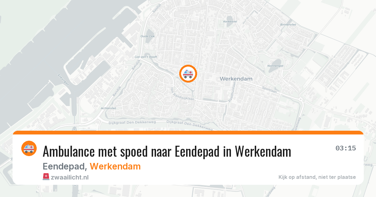 Ambulance met spoed naar Eendepad in Werkendam — 28 mei 2026