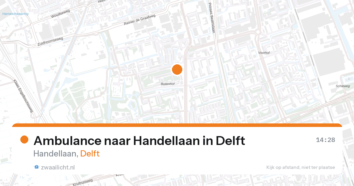Ambulance naar Handellaan in Delft — 3 jun 2026