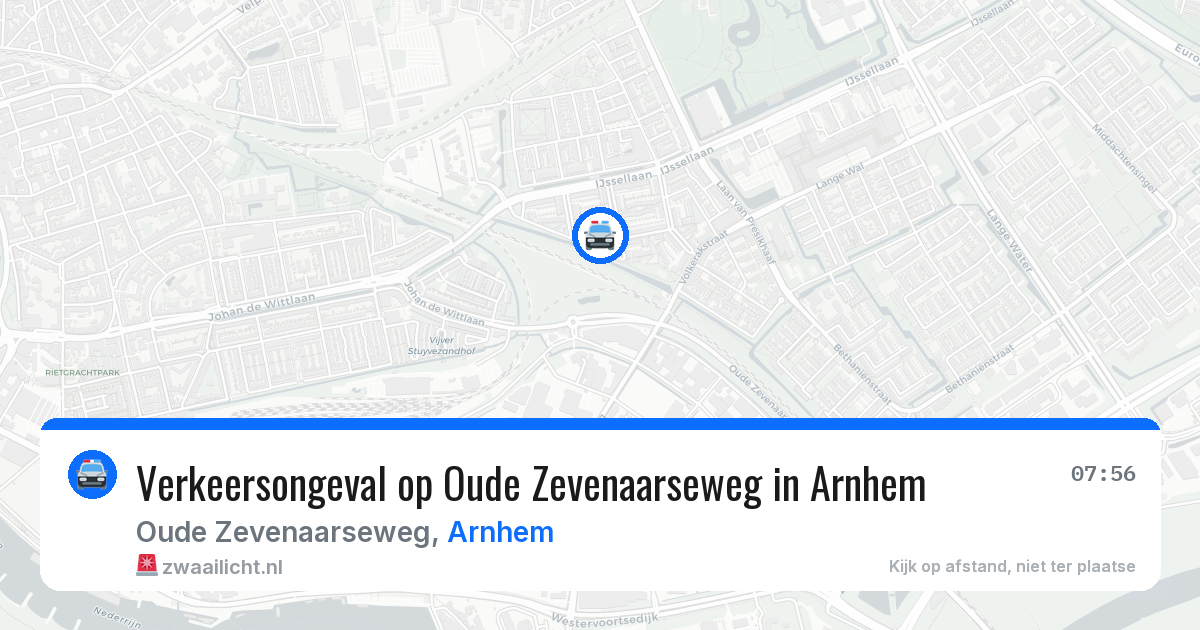 Verkeersongeval op Oude Zevenaarseweg in Arnhem — 16 apr 2026
