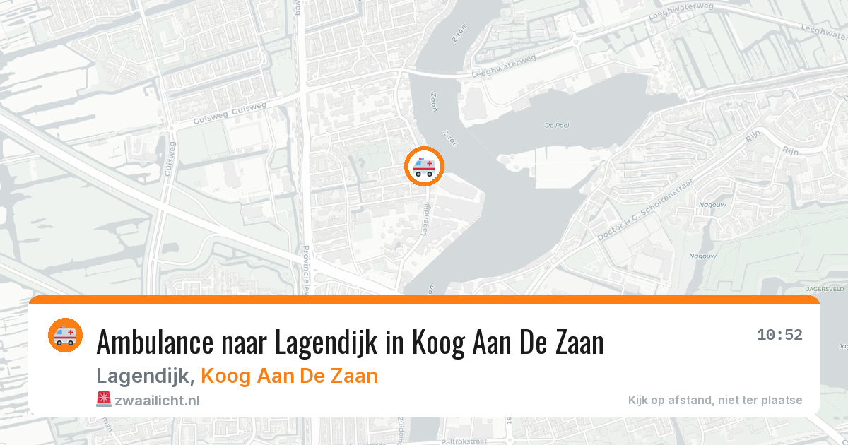 Ambulance naar Lagendijk in Koog Aan De Zaan — 7 apr 2026