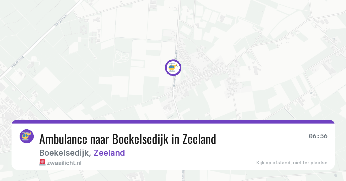Ambulance naar Boekelsedijk in Zeeland — 5 jul 2026