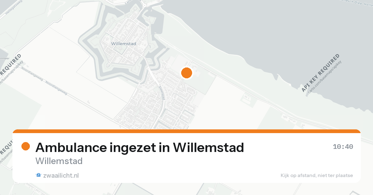 Ambulance ingezet in Willemstad — 26 aug 2026