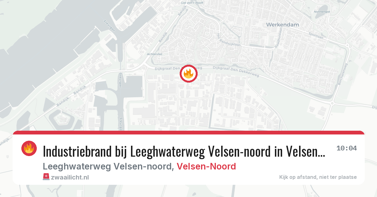 Industriebrand bij Leeghwaterweg Velsen-noord in Velsen-Noord — 19 jan 2026