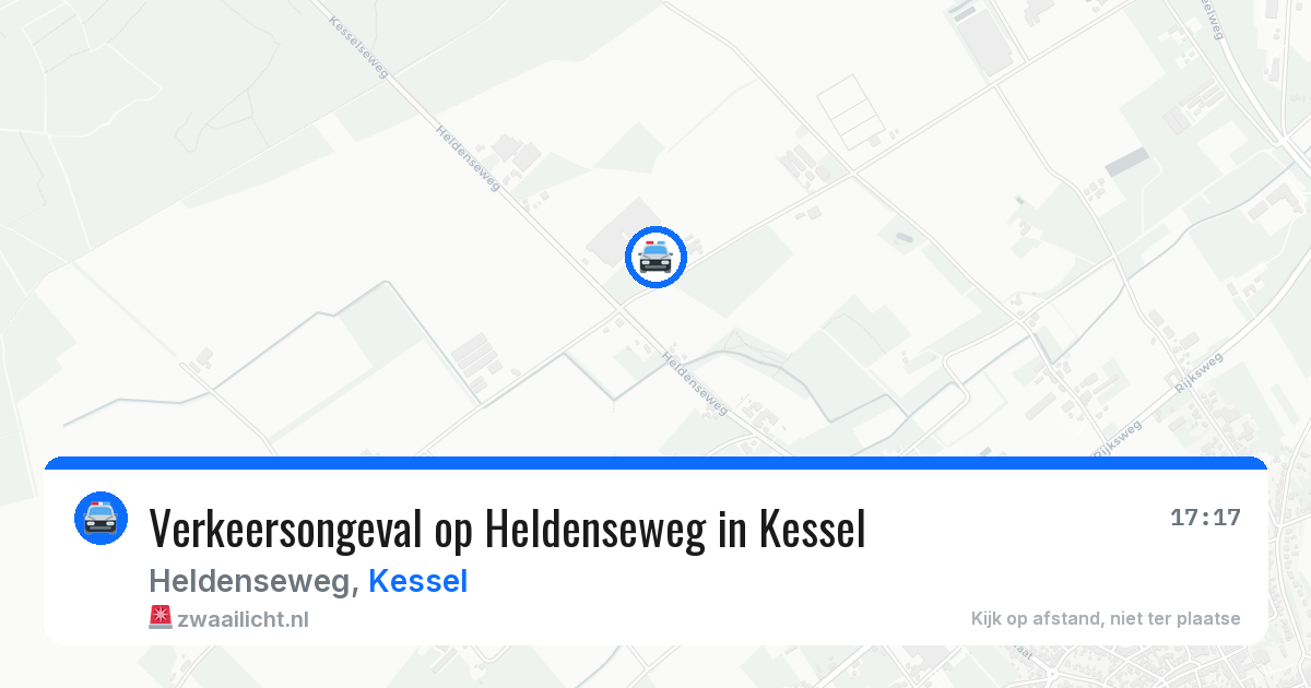 Verkeersongeval op Heldenseweg in Kessel — 13 jun 2026