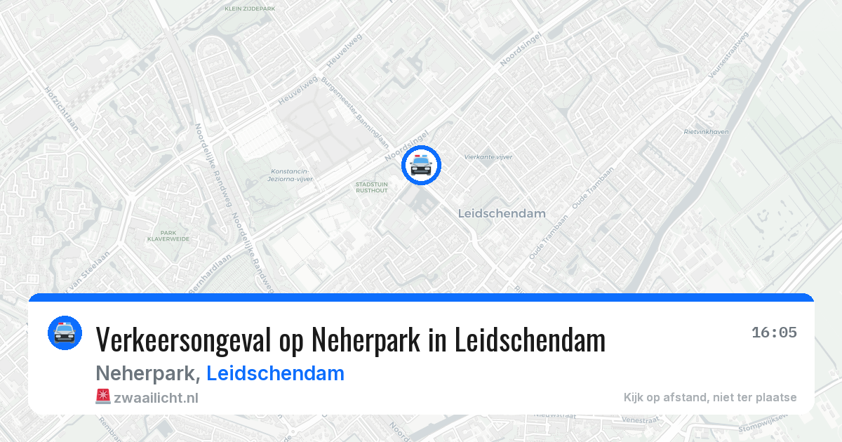 Verkeersongeval op Neherpark in Leidschendam — 19 jan 2026