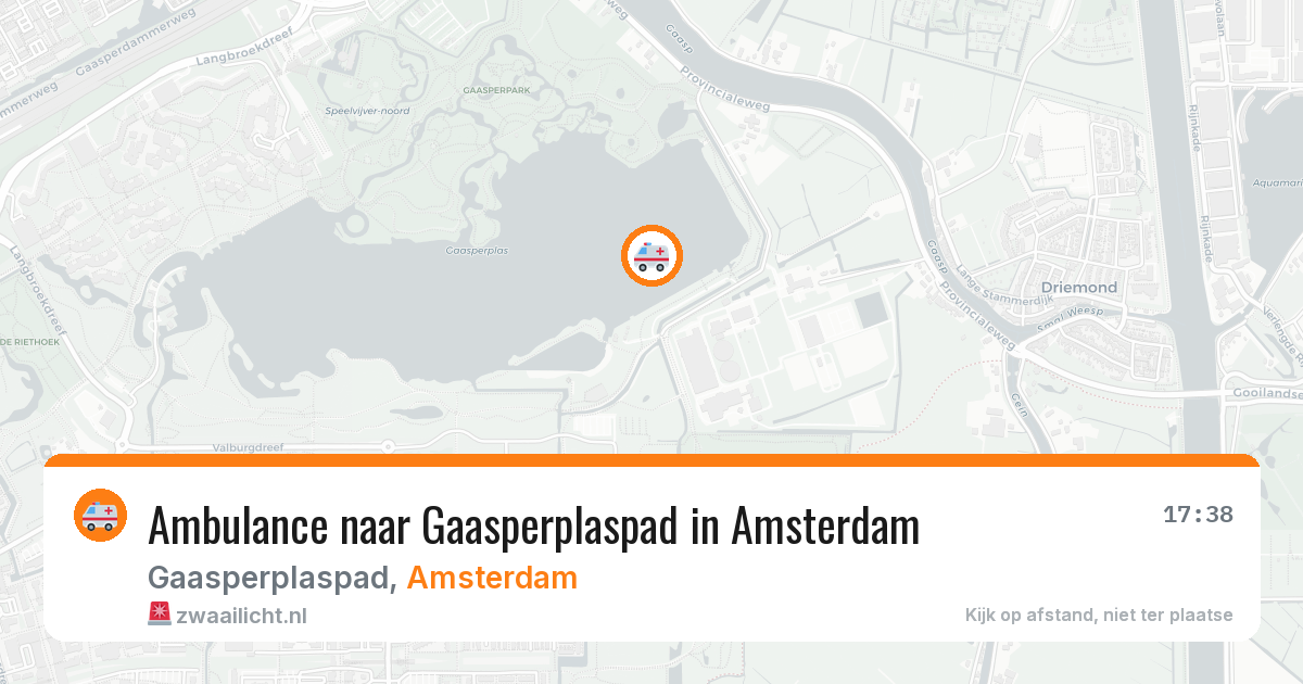 Ambulance naar Gaasperplaspad in Amsterdam — 26 jun 2026