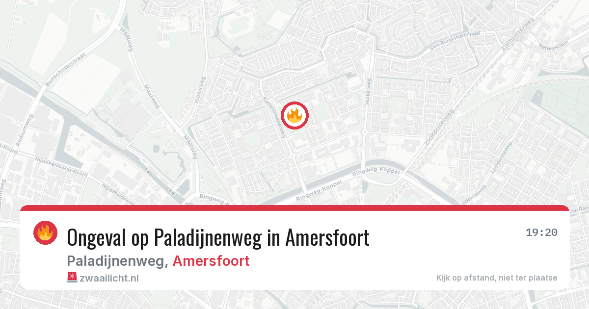 Ongeval op Paladijnenweg in Amersfoort — 14 jul 2026